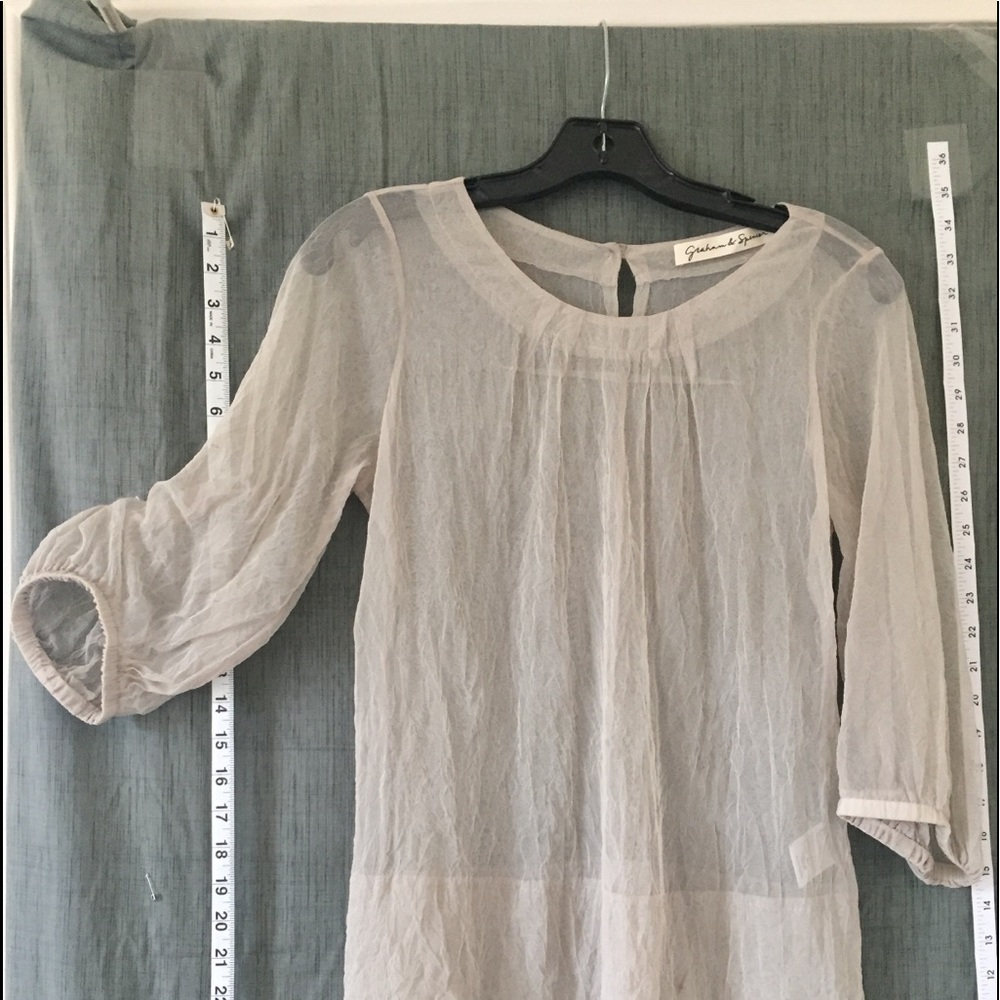 Gorgeous Graham and Spencer sheer top.  “Velvet “